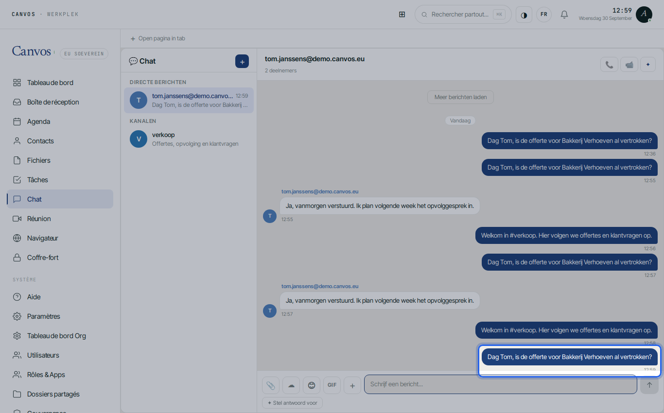 Un message direct à Tom Janssens